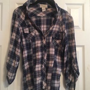 Blue and Cream Flannel